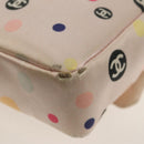 CHANEL Chain Shoulder Bag Satin Pink Gold CC Auth 154632V-19