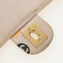 CHANEL Chain Shoulder Bag Satin Pink Gold CC Auth 154632V-22