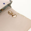 CHANEL Chain Shoulder Bag Satin Pink Gold CC Auth 154632V-23