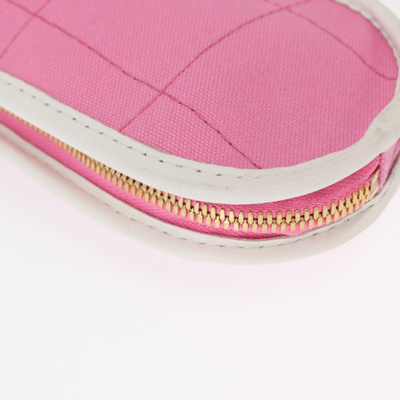 CHANEL Racket case Canvas Pink CC Auth 154633SM