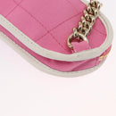 CHANEL Racket case Canvas Pink CC Auth 154633SM-12
