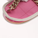 CHANEL Racket case Canvas Pink CC Auth 154633SM-13