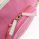 CHANEL Racket case Canvas Pink CC Auth 154633SM-15