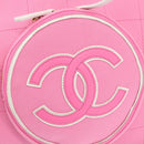CHANEL Racket case Canvas Pink CC Auth 154633SM-17
