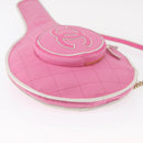 CHANEL Racket case Canvas Pink CC Auth 154633SM-6