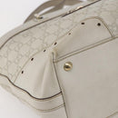 GUCCI GG Canvas Guccissima Tote Bag Leather Ivory Gold 145998 Auth 154640-14