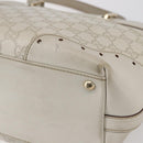 GUCCI GG Canvas Guccissima Tote Bag Leather Ivory Gold 145998 Auth 154640-15