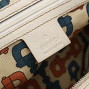 GUCCI GG Canvas Guccissima Tote Bag Leather Ivory Gold 145998 Auth 154640-17
