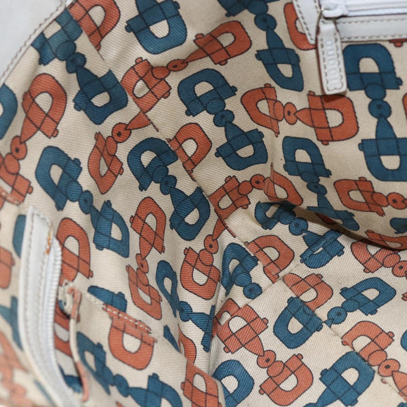 GUCCI GG Canvas Guccissima Tote Bag Leather Ivory Gold 145998 Auth 154640