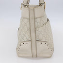 GUCCI GG Canvas Guccissima Tote Bag Leather Ivory Gold 145998 Auth 154640-4