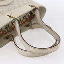 GUCCI GG Canvas Guccissima Tote Bag Leather Ivory Gold 145998 Auth 154640-7