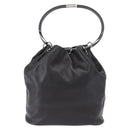 GUCCI Hand Bag Leather Black Silver 001 3738 Auth 154641-2