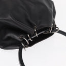 GUCCI Hand Bag Leather Black Silver 001 3738 Auth 154641-6