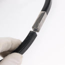 GUCCI Hand Bag Leather Black Silver 001 3738 Auth 154641-8