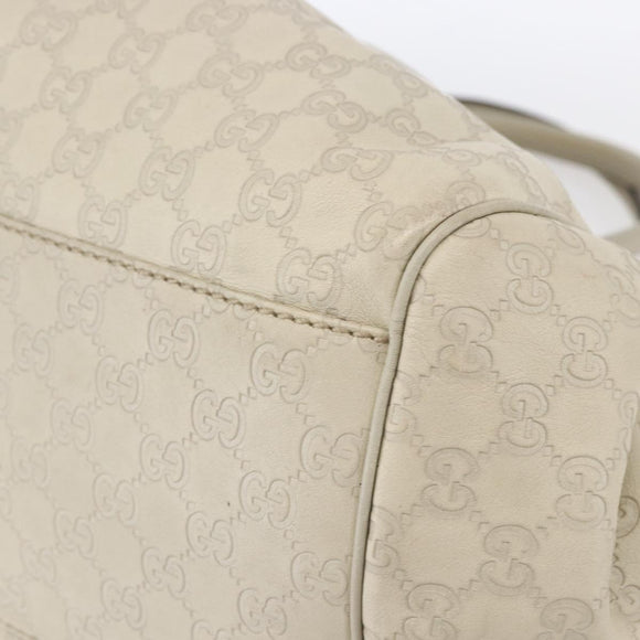 GUCCI GG Canvas Guccissima Sukey Hand Bag 2way Ivory Gold 223974 Auth 154642