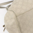 GUCCI GG Canvas Guccissima Sukey Hand Bag 2way Ivory Gold 223974 Auth 154642-15