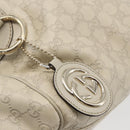 GUCCI GG Canvas Guccissima Sukey Hand Bag 2way Ivory Gold 223974 Auth 154642-16