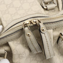 GUCCI GG Canvas Guccissima Sukey Hand Bag 2way Ivory Gold 223974 Auth 154642-17