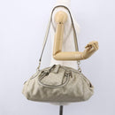 GUCCI GG Canvas Guccissima Sukey Hand Bag 2way Ivory Gold 223974 Auth 154642-26