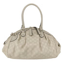 GUCCI GG Canvas Guccissima Sukey Hand Bag 2way Ivory Gold 223974 Auth 154642-3
