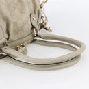 GUCCI GG Canvas Guccissima Sukey Hand Bag 2way Ivory Gold 223974 Auth 154642-7