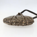 GUCCI GG Crystal Histeria Bag Coated Canvas 2way Beige Gold 203486 Auth 154644-11