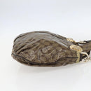 GUCCI GG Crystal Histeria Bag Coated Canvas 2way Beige Gold 203486 Auth 154644-5