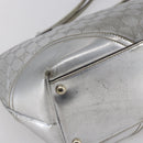 GUCCI GG Canvas Newbrit Tote Bag Silver Gold 169946 Auth 154645-13