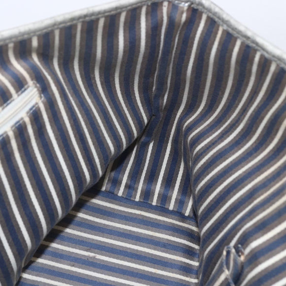 GUCCI GG Canvas Newbrit Tote Bag Silver Gold 169946 Auth 154645