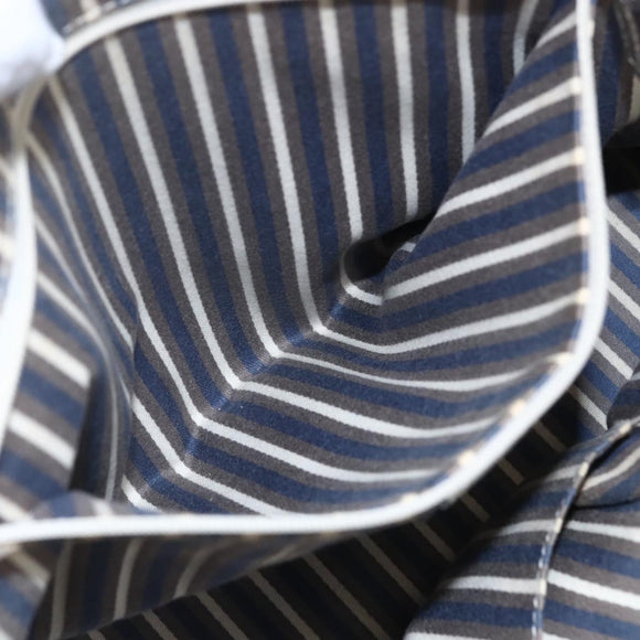 GUCCI GG Canvas Newbrit Tote Bag Silver Gold 169946 Auth 154645