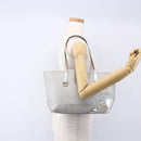 GUCCI GG Canvas Newbrit Tote Bag Silver Gold 169946 Auth 154645-21