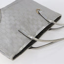 GUCCI GG Canvas Newbrit Tote Bag Silver Gold 169946 Auth 154645-6
