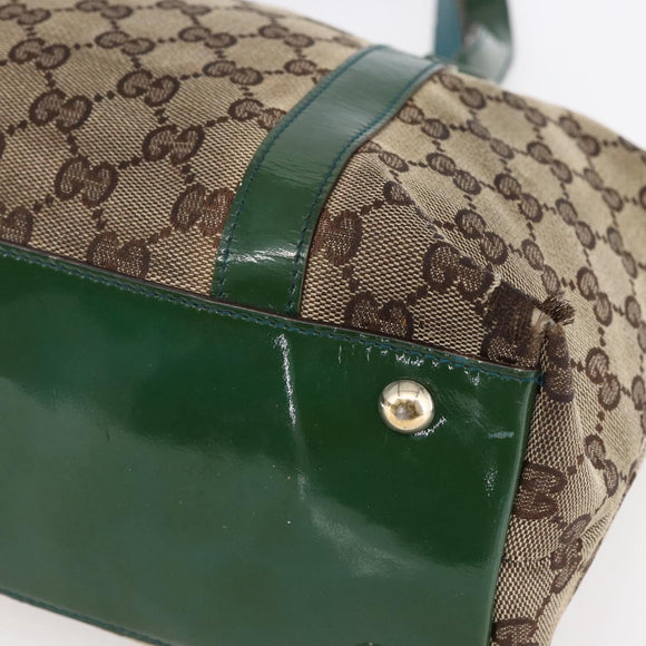 GUCCI GG Canvas Abbey Tote Bag Beige Gold 141470 Auth 154647