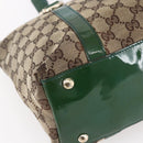 GUCCI GG Canvas Abbey Tote Bag Beige Gold 141470 Auth 154647-15