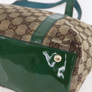 GUCCI GG Canvas Abbey Tote Bag Beige Gold 141470 Auth 154647-12