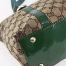 GUCCI GG Canvas Abbey Tote Bag Beige Gold 141470 Auth 154647-13