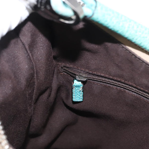 GUCCI GG Canvas Shoulder Bag Beige Silver 115003 Auth 154649