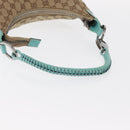 GUCCI GG Canvas Shoulder Bag Beige Silver 115003 Auth 154649-7