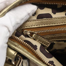 GUCCI GG Canvas Sherry Line Shoulder Bag Beige Gold 144388 Auth 154650-17