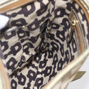 GUCCI GG Canvas Sherry Line Shoulder Bag Beige Gold 144388 Auth 154650-20