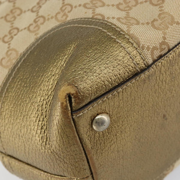 GUCCI GG Canvas Pretty Tote Bag Beige 181779 Auth 154651