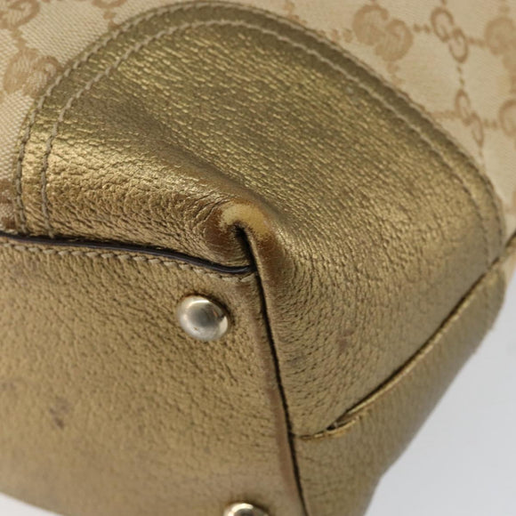 GUCCI GG Canvas Pretty Tote Bag Beige 181779 Auth 154651
