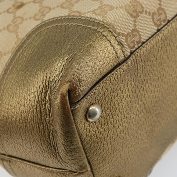 GUCCI GG Canvas Pretty Tote Bag Beige 181779 Auth 154651