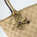 GUCCI GG Canvas Pretty Tote Bag Beige 181779 Auth 154651-15