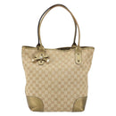 GUCCI GG Canvas Pretty Tote Bag Beige 181779 Auth 154651-2