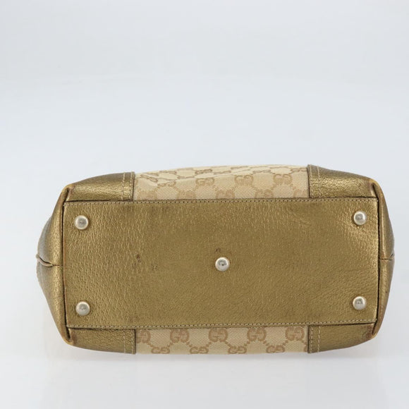 GUCCI GG Canvas Pretty Tote Bag Beige 181779 Auth 154651