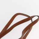 GUCCI Bamboo Backpack Leather Brown Gold Auth 154653-12