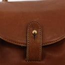 GUCCI Bamboo Backpack Leather Brown Gold Auth 154653-19