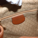 GUCCI Bamboo Backpack Leather Brown Gold Auth 154653-21