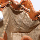 GUCCI Bamboo Backpack Leather Brown Gold Auth 154653-23